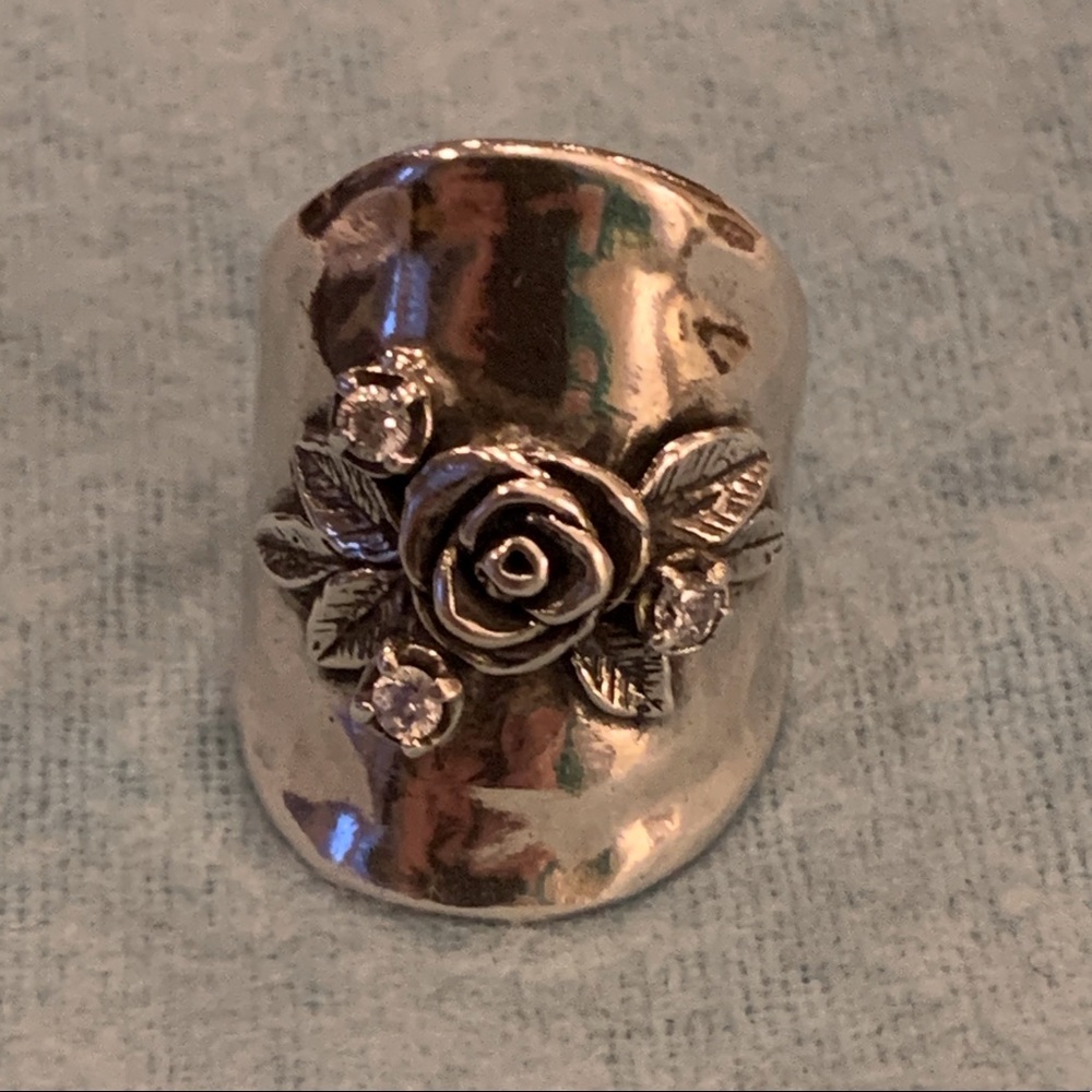 VTG 925 Silver Cigar Band Ring SIZE 7